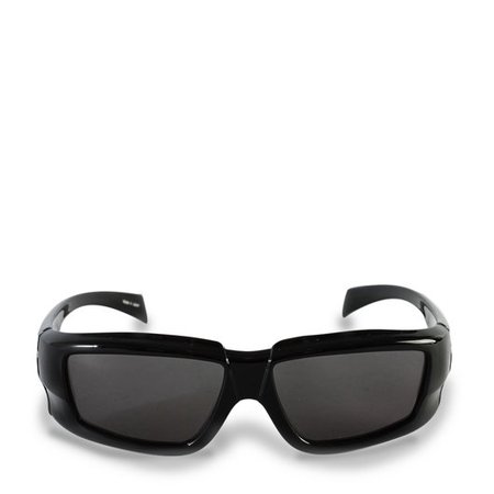 Black Frame / Black Lens Sunglasses - Rick Owens | Hervia