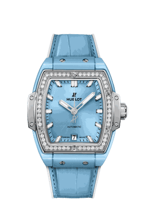 spirit of big bang light blue ceramic titanium diamonds 39-mm Watch