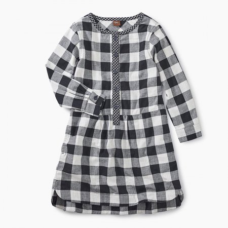 Checkered Plaid Shirtdress | Tea Collection
