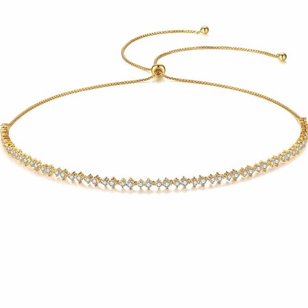 Brianna Tennis Slide Chocker Necklace – Lyna London