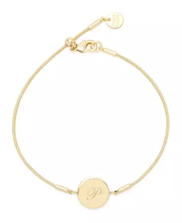 Brook & York Wren Initial Bracelet In Gold P | ModeSens