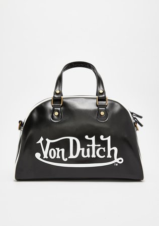 Von Dutch Dark Medium Bowling Bag | Dolls Kill
