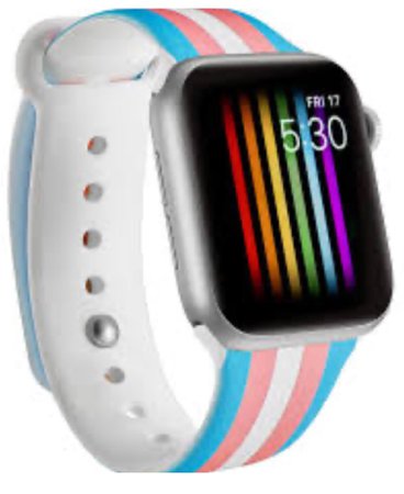 trans colored Apple Watch