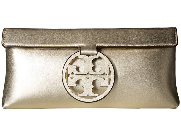 Tory Burch - Miller Metallic Clutch (Gold) Clutch Handbags