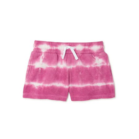 Wonder Nation Girls Tie-Dye Athleisure Shorts, Sizes 4-18 & Plus - Walmart.com