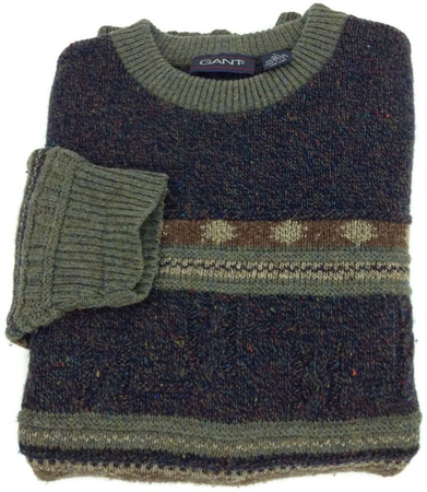 folded 90s sweater jumper grandpa gant