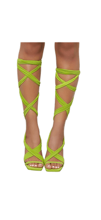 neon green sandals
