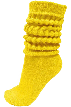 yellow slouch sock