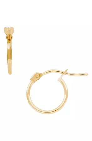 Bony Levy 14K Gold Mini Hoop Earrings | Nordstrom