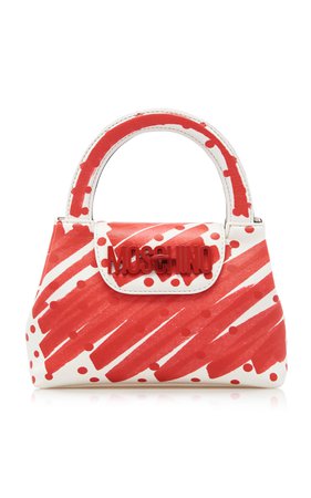 Lettering Brushstroke Shoulder Bag by Moschino | Moda Operandi