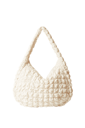 OVERALL QUILTED RECYCLED POLYESTER SHOULDER BAG