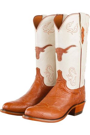 Official University of Texas Lucchese leather cowboy boots with Longhorn and UT seal. Each purchase helps fund a… | Boots, Leather cowboy boots