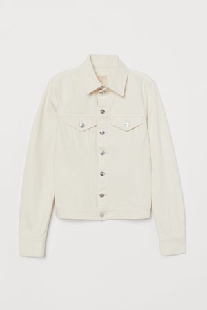 Denim Jacket - Natural white - Ladies | H&M US