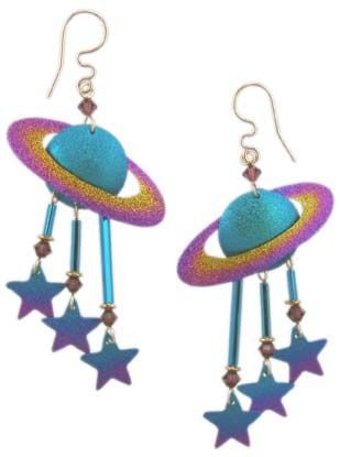 Saturn earrings