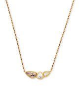 Ivy Vintage Gold Pendant Necklace in White Mix | Kendra Scott