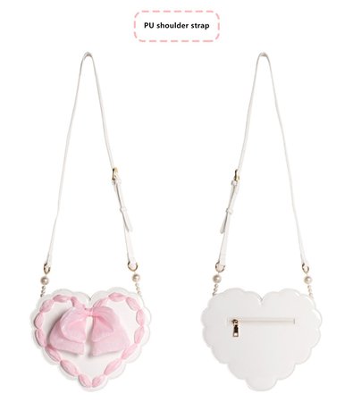 Loris~ Little Valentine Love Bow Pearl Lolita Bag