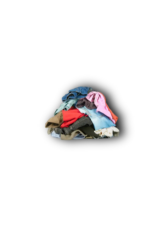 messy pile of clothes png