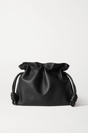 Black Flamenco leather clutch | Loewe | NET-A-PORTER