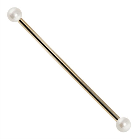pearl industrial bar piercing