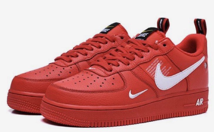 red Air Force ones