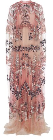 Gosella Embroidered Tulle Gown