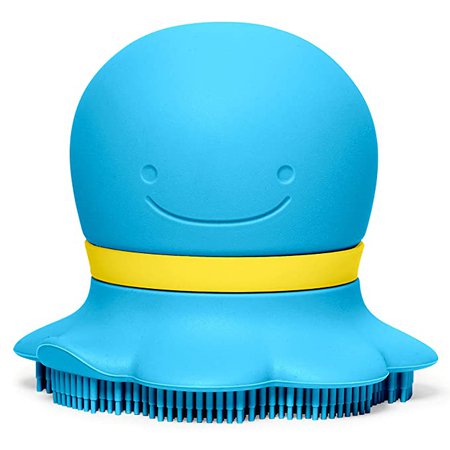 Amazon.com : Skip Hop Baby Soap Dispenser with Soft Silicone Scrubbing Bristles, Moby, Blue : Baby