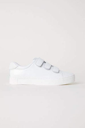 Patent leather trainers - White