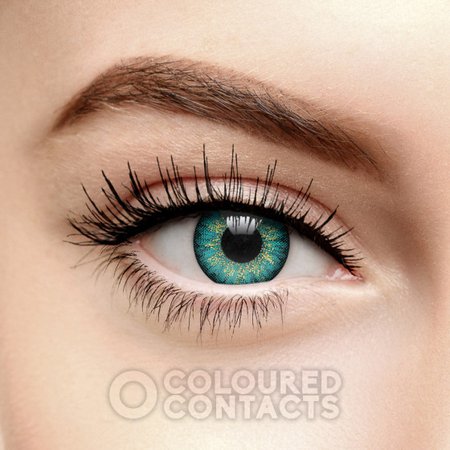 Turquoise Eye Color Contacts, Green Prescription Lenses, Blue Eye