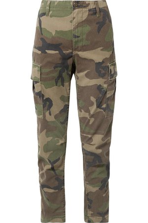 RE/DONE | Camouflage-print canvas tapered pants | NET-A-PORTER.COM