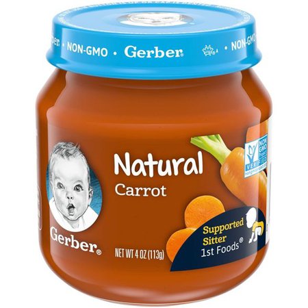 Gerber 1st Food Natural Glass Carrot Baby Meals - 4oz : Target