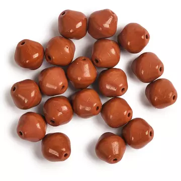 Czech Glass Smooth Bicone Beads - Terracotta 9mm | Pack of 20