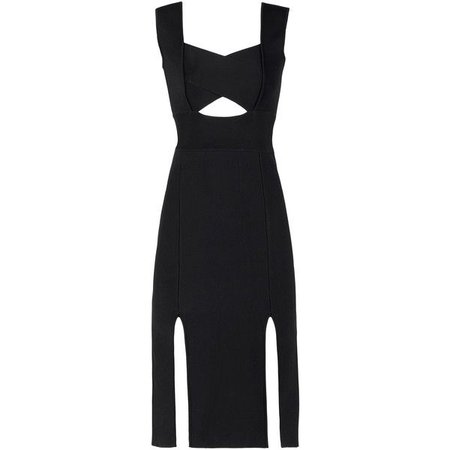 black slit dress polyvore - Pesquisa Google
