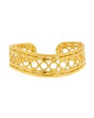 Jean Mahie 22k Yellow Gold Hammered Cuff Bracelet | Neiman Marcus