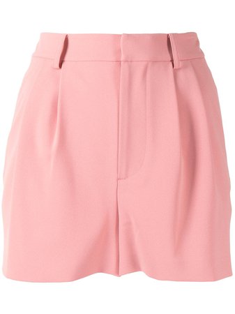 Alice+Olivia pleat-front high rise shorts - FARFETCH