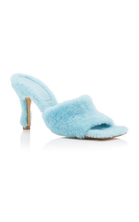 Stretch Fur Mule Sandals By Bottega Veneta | Moda Operandi