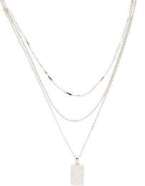 silver layored necklace - Google Search
