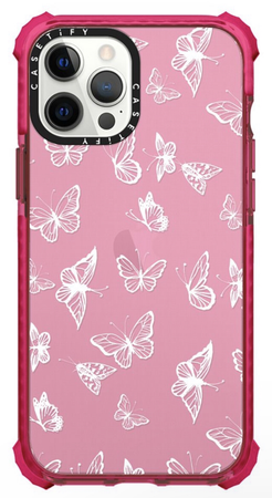 pink butterfly phone case