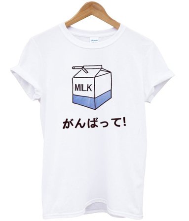 milk t-shirt good luck
