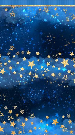 Royal Blue Starry Night Background