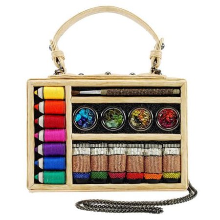 MARY FRANCES Art & Soul Beaded Art Supplies Top Handle Handbag 634010000271 | eBay