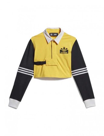 Rugby Shirt, In Yellow, With Stripe from adidas x Olivia Blanc