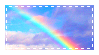 rainbow sky stamp