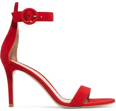 Portofino 85 Suede Sandals - Red