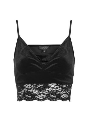 Velvet And Lace Bralet | TopShop