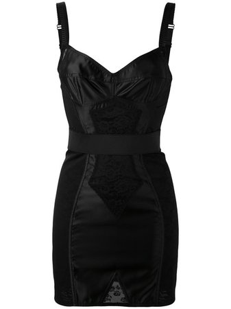 Shop black Dolce & Gabbana corset band dress with Express Delivery - Farfetch