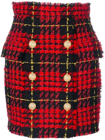 tartan tweed skirt