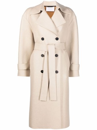 Harris Wharf London double-breasted Wool Trench Coat - Farfetch