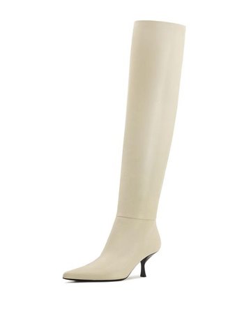 Lyst - The Row Bourgeoisie Leather Boot in White