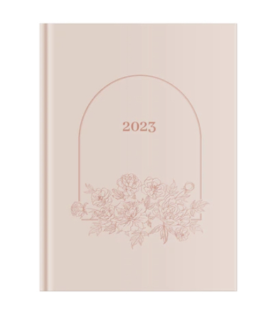 Pierre Belvedere 2023 Daily Planner, Pink Flowers