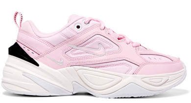 M2k Tekno Leather And Neoprene Sneakers - Baby pink